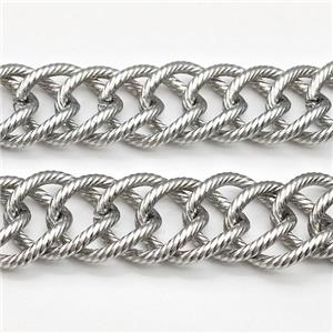 Raw 216 Stainless Steel Chain, approx 16-18mm [CH10954]