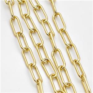 Copper Chain Paperclip Gold plated, approx 7-17mm [CH10960]