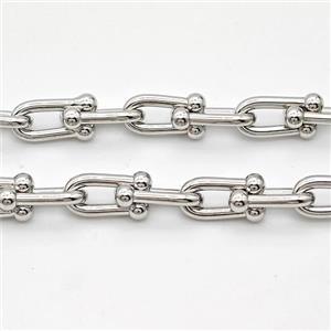 Copper Chain Platinum Plated, approx 6-13mm [CH10962]