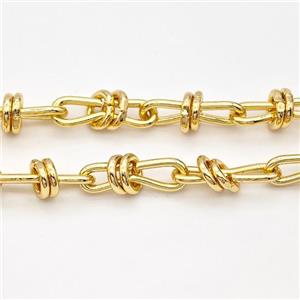 Copper Chain Infinity Gold Plated, approx 7mm, 6-18mm [CH10967]