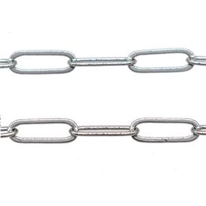 copper chain, platinum plated, approx 5x14.5mm [CHCL418]