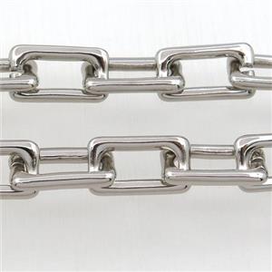 Alloy Chain, platinum plated, approx 11-20mm [CHCL441]