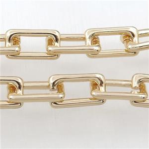 Alloy Chain, lt.gold plated, approx 11-20mm [CHCL442]