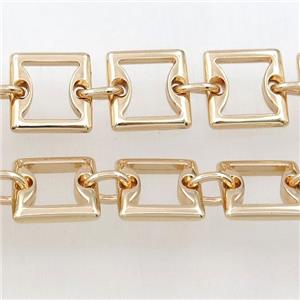 Alloy Chain, lt.gold plated, approx 16mm [CHCL444]