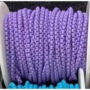 copper box chain with purple fireLacquered, approx 3mm [CHCL494]