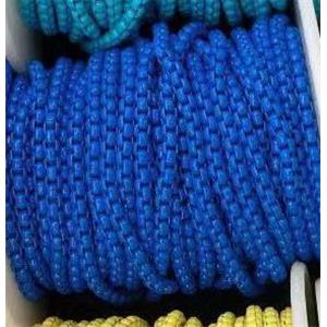 copper box chain with royalblue fireLacquered, approx 3mm [CHCL500]