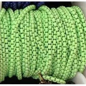 copper box chain with green fireLacquered, approx 3mm [CHCL501]