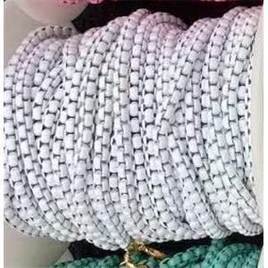 copper box chain with white fireLacquered, approx 3mm [CHCL502]