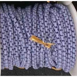 copper box chain with graypurple fireLacquered, approx 3mm [CHCL507]