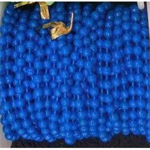 copper ball chain with royalblue Lacquered Fired, approx 2.4mm dia [CHCL519-2.4MM]