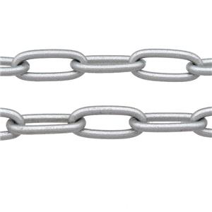 Alloy Paperclip Chain with fire gray lacquered, approx 8-17mm [CHCL652]