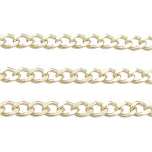 copper chain, gold plated, approx 3.2mm [CHCL682]