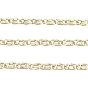 copper chain, gold plated, approx 2.2mm [CHCL691]