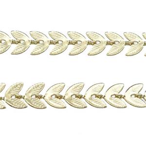 Copper Chain Gold Plated, approx 5x7mm [CHCL709]