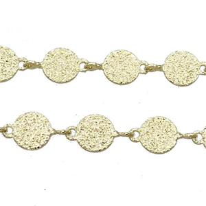 Copper Chain Gold Plated, approx 6mm [CHCL711]