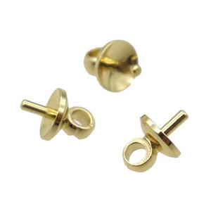 copper bail, Unfade, gold plated, approx 5mm [FD10612]