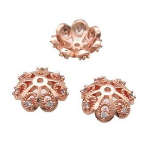 colorfast copper bead pave zircon, gold plated, approx 13mm dia [FD10637-13MM]