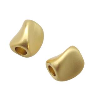 copper twist beads, duck gold, Unfade, approx 4-5mm [FD10642]