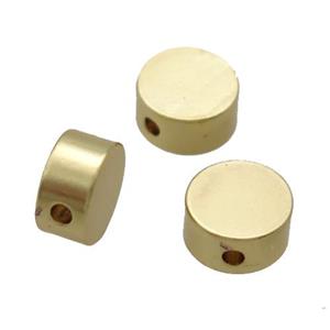 copper coin beads, duck gold, Unfade, approx 3-6mm [FD10643]
