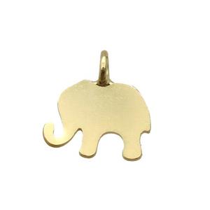 copper elephant pendant, duck gold, unfade, approx 6.5-8.5mm [FD10657]