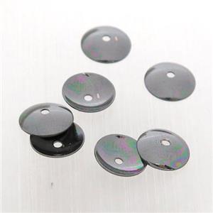 copper BeadCaps, black plated, approx 4mm dia [FD10921-4MM]