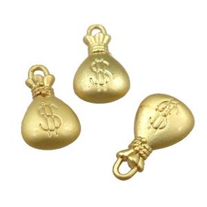 copper money bag, unfaded, duck-gold, approx 10-17mm [FD10952]