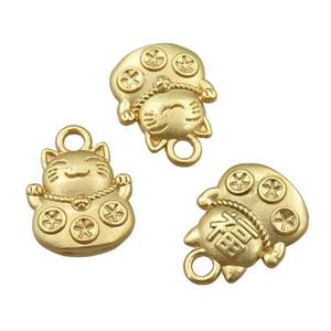 copper fortune bag, unfaded, duck-gold, approx 11-15mm [FD10954]