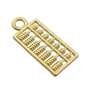 copper abacus pendant, unfaded, duck-gold, approx 8-18mm [FD10956]
