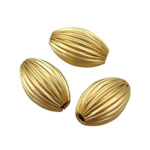 copper barrel beads, unfaded, duck-gold, approx 10-15mm [FD10966]