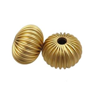 copper rondelle beads, unfaded, duck-gold, approx 9-13.5mm [FD10967]