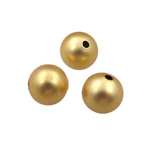 round copper beads, unfaded, duck-gold, approx 6mm dia [FD10970-6MM]