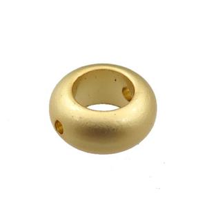 copper rondelle beads, unfaded, duck-gold, approx 11mm dia, 6mm hole [FD10980]