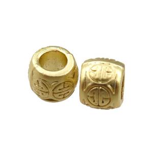 copper rondelle beads, unfaded, duck-gold, approx 6mm, 3mm hole [FD10981]