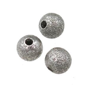 round Stainless Steel stardust beads, approx 7mm dia [FD11180]