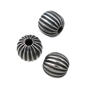 round Stainless Steel beads, approx 7mm dia [FD11181]