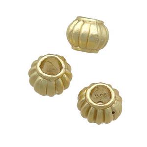 copper round beads, unfaded, duck-gold, approx 6mm, 3mm hole [FD11228]