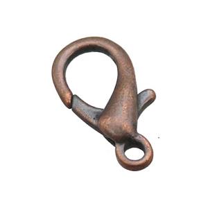 Alloy Lobster Clasp, antique red, approx 13-23mm [FD11247]