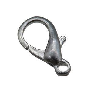 Alloy Lobster Clasp, black plated, approx 11-20mm [FD11248]