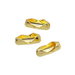 copper BeadTips, unfade, gold plated, approx 3-8mm [FD11594]