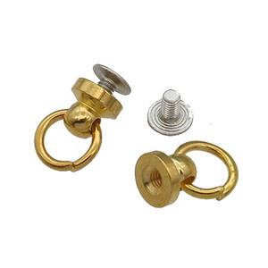 copper bail, gold plated, approx 8mm [FD11604]