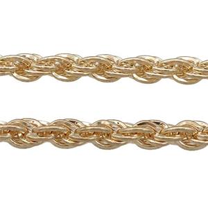 Iron Chain, gold plated, approx 6mm [FD11610]