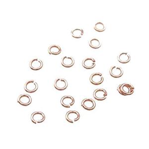 Copper Jump Ring Unfaded Rose Gold, approx 5mm dia [FD11821-5MM]