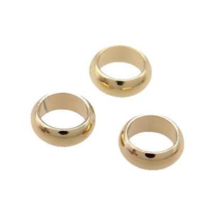 Copper Ring Beads Unfaded Light Gold Plated, approx 7mm [FD11839]