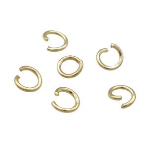 Copper Open Jump Rings Unfaded Light Gold, approx 5mm [FD11855-5MM]