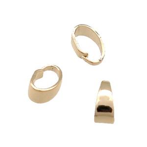 Copper Bail Unfaded Light Gold Plated, approx 4-6mm [FD11861]