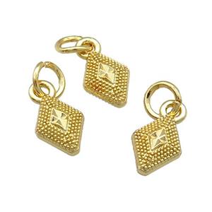 Alloy Pendant Unfade 18K Gold Plated, approx 6.5-9mm [FD12038]