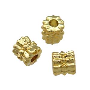 Alloy Beads Unfade 18K Gold Plated, approx 6mm, 2mm hole [FD12057]