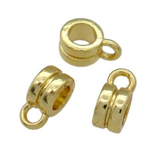 Alloy Hanger Bail Unfade 18K Gold Plated, approx 6mm, 4mm hole [FD12060]