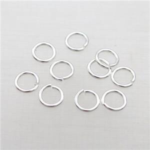 Copper Jump Ring Shinny Silver Plated, approx 10mm dia [FD12136-10MM]