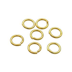 Copper Jump Ring Unfade Gold Plated, approx 6mm dia [FD12137-6MM]